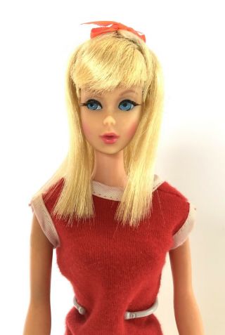Vintage Mod 1968 Light Blonde Twist N Turn TNT Barbie Japan 2