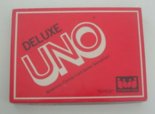 Vintage 1983 Deluxe Uno Complete Card Game Usa International Games R16268