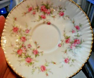 Vintage PARAGON Victoriana Rose Bone China Porcelain SAUCER Plate England,  Roses 2