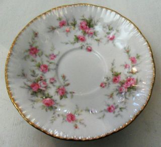 Vintage PARAGON Victoriana Rose Bone China Porcelain SAUCER Plate England,  Roses 3