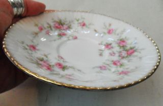 Vintage PARAGON Victoriana Rose Bone China Porcelain SAUCER Plate England,  Roses 4