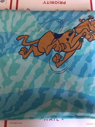 Vtg.  Scooby Doo Twin Bed Flat Sheet Only Euc