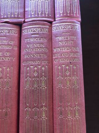 Vintage 10 - Book Set Pocket Falstaff Edition of Shakespeare ' s Complete 7