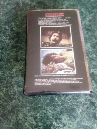 Basket Case Rare Horror Vintage VHS Pal Video Cassette Clamshell Roadshow 3