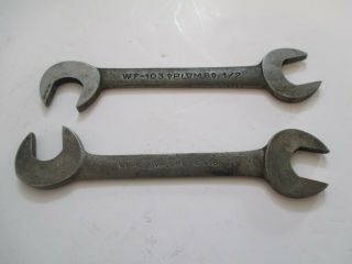 Vintage Plomb Plumb Angle Obstruction Spanners / Wrenches 7/16 & 1/2