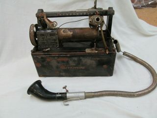Antique Vintage Dictaphone Dictating Machine - Or Restoration