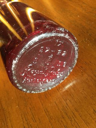 Anchorglass Ruby Red Schlitz Vintage Beer Bottle 1950’s Limited Edition⚓️Hocking 4