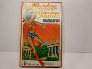 Vintage 1976 Wonder Woman Colorforms Adventure Set Complete.