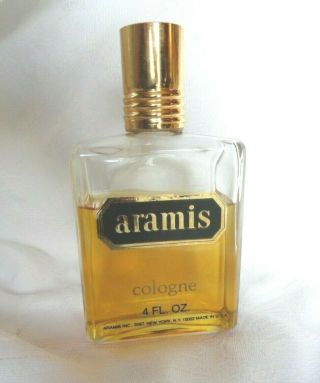 Aramis Men’s Cologne Vintage Bottle 4.  0 Oz Bottle Orig Formula