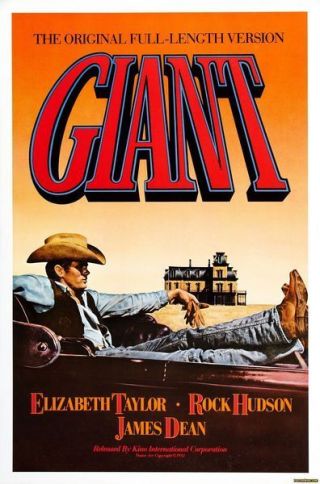Vintage Giant James Dean Movie Poster A3/a2/a1 Print