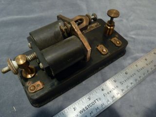 Vintage J H BUNNELL & Co.  Morse code relay 150 ohms 4