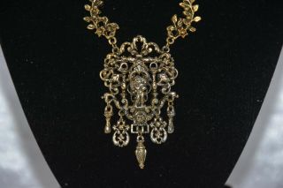 Vintage Costume Jewellery Necklace Signed Miracle