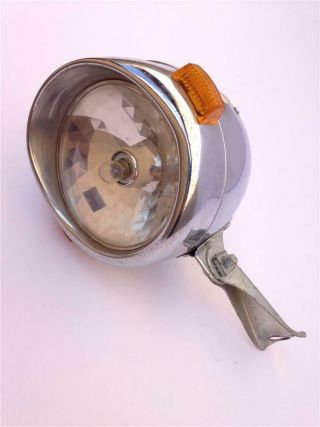 Vintage Bicycle Chrome Bullet Style Headlight With Mounting Bracket - Hong Kong