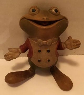 Vintage 1948 Rempel Froggy The Gremlin Ed Mcconnell Rubber Frog Squeaky Toy Rare