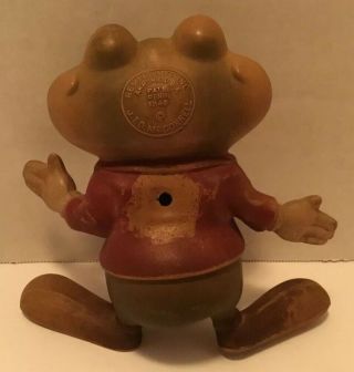 VINTAGE 1948 REMPEL FROGGY THE GREMLIN ED MCCONNELL RUBBER FROG SQUEAKY TOY RARE 2