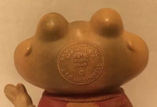 VINTAGE 1948 REMPEL FROGGY THE GREMLIN ED MCCONNELL RUBBER FROG SQUEAKY TOY RARE 3