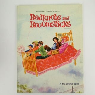 Vintage Walt Disneys Bedknobs And Broomsticks Big Golden Book 1971