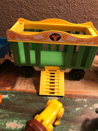 Vintage 1973 Fisher Price Little People Circus Train 991 With Animals & Figures 8