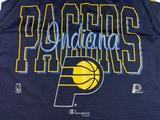 VTG Champion Men ' s Indiana Pacers Jersey Medium NBA 90s USA 4