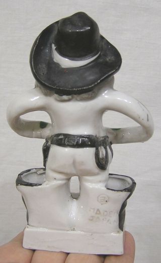 Vintage Porcelain Pirate Figural Toothbrush Holder Made in Japan 1940s - 1950s 2