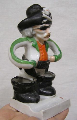 Vintage Porcelain Pirate Figural Toothbrush Holder Made in Japan 1940s - 1950s 3