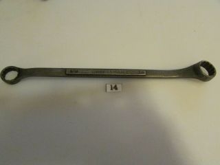 Vintage = Craftsman = 5/8 " X 9/16 " Double Box End Wrench Pre V Series Usa Tool