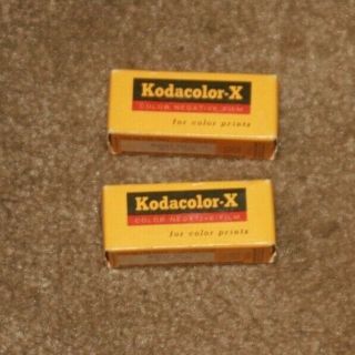 2 Rolls Of Vintage Kodacolor - X Film.  Cx - 127.
