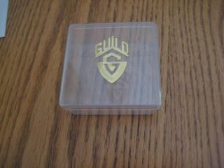 Vintage Guild Guitar Pick Box Store Display Case Small With Wear