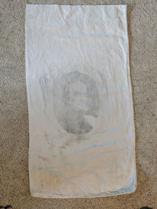Vintage Daniel Webster Flour Sack 28 " X 15 " Rare