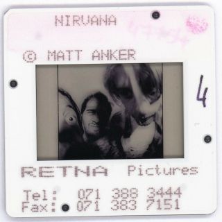 Nirvana Kurt Cobain Vintage 35mm Film Slide Transparency Photo Press 3