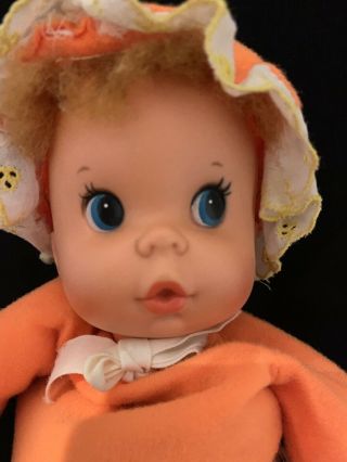 Orange Bippy Bare Bottom Baby Beans Vintage 70s 80s Doll Mattel ‘flip Flop’ Toy