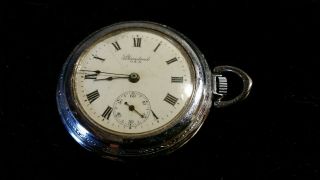 Vintage York Standard Pocket Watch 7 Jewels Runs
