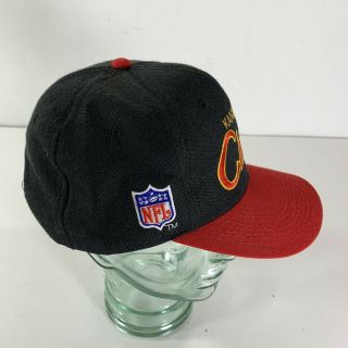 Vintage Kansas City Chiefs NFL Sports Specialties Script Snapback Hat Black Red 3