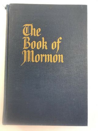 The Book Of Mormon By David Mckay Large Print Vintage Illustrated 1966