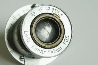 Leitz Elmar f=5cm 1:3,  5 (3.  5/50,  50mm) Lens Optics Leica L39 / M39 Screw Mount 4