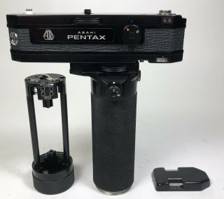 Pentax Spotmatic Motor Drive Unit With Aa Battery Grip And