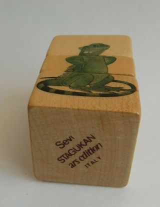 Vintage Sevi Stagukan Ars Edition Sarah Ball Wooden Twist Puzzle Wood Toy Art