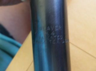 vintage Weaver brand rifle scope K 4 with weaver mounting rings 7