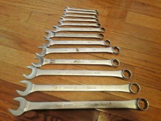 Vintage Williams Wrench Set 12 Point Sizes 1/4 Thru 1 1/16 "