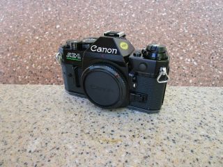 Canon Ae - 1 Program Black Vintage 35mm Slr Film Camera