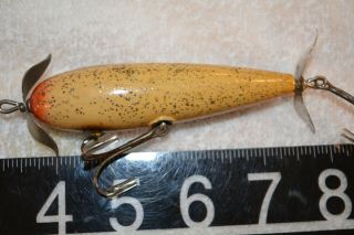Old Wooden South Bend Crippled Minnow Lure Bait