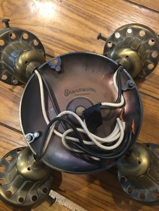 Vintage Casablanca Victorian ceiling fan Light kit antique brass 4