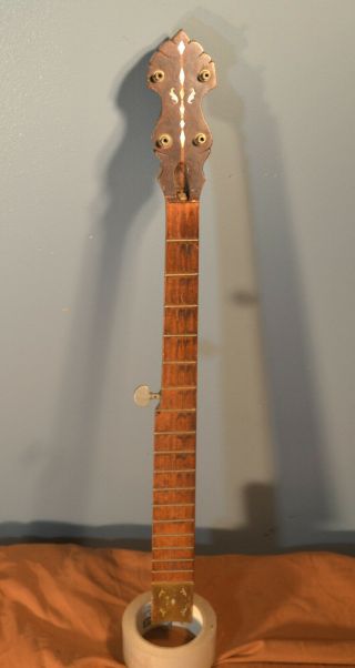 Vintage 5 String Banjo Neck For Your Project Good Set Of Tuners Neck