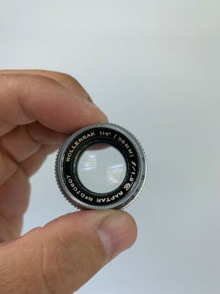 Wollensak 38mm f1.  9 Raptar Vintage Camera Lens Cell Angenieux 3