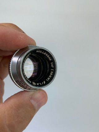 Wollensak 38mm f1.  9 Raptar Vintage Camera Lens Cell Angenieux 8
