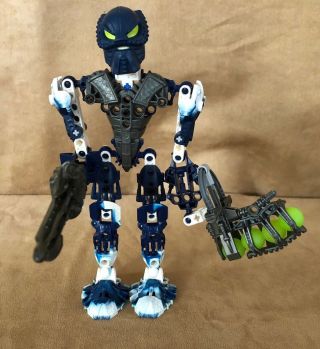 8728 Lego Complete Bionicle Toa Inika Toa Hahli Action Figure Blue