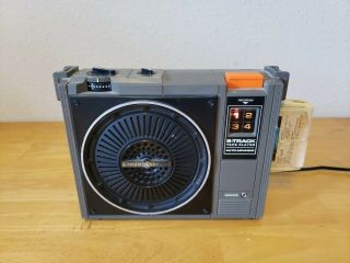 Vintage Retro General Electric 8 Track Player Portable 3 - 5505f