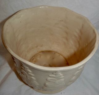 Brush McCoy Pottery 1 Gallon White Planter Vintage 176 - 8 7 