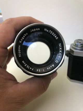 Vintage NIKON F camera.  Low Serial No.  NIKKOR Q Lens 2