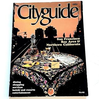 Cityguide San Francisco Bay Area Northen California 1983 Vintage Advertize Book